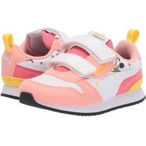 Peanuts Puma Sneaker R78 V PS Size 1.5 Apricot Blush/Puma White/Maize